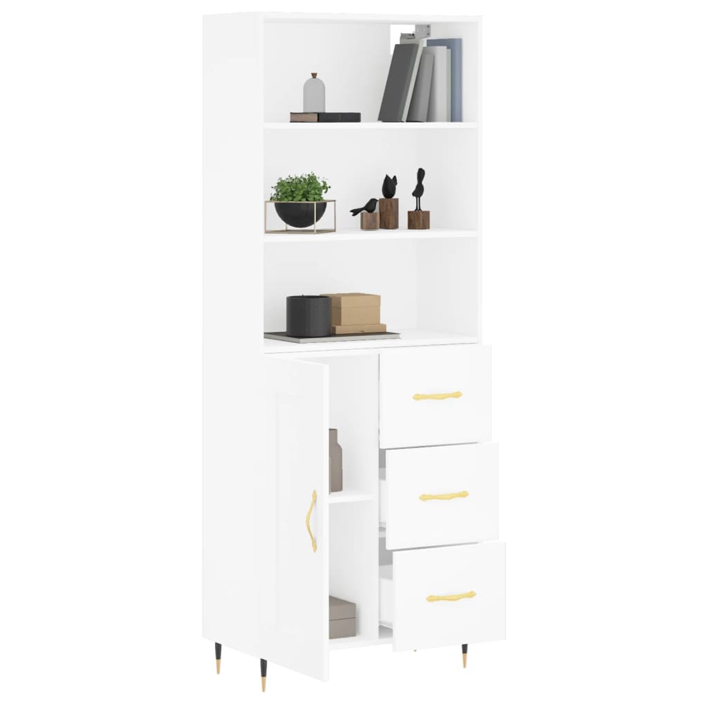 Skap Hvit 69,5x34x180 cm