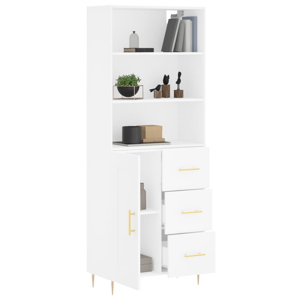 Skap Hvit 69,5x34x180 cm