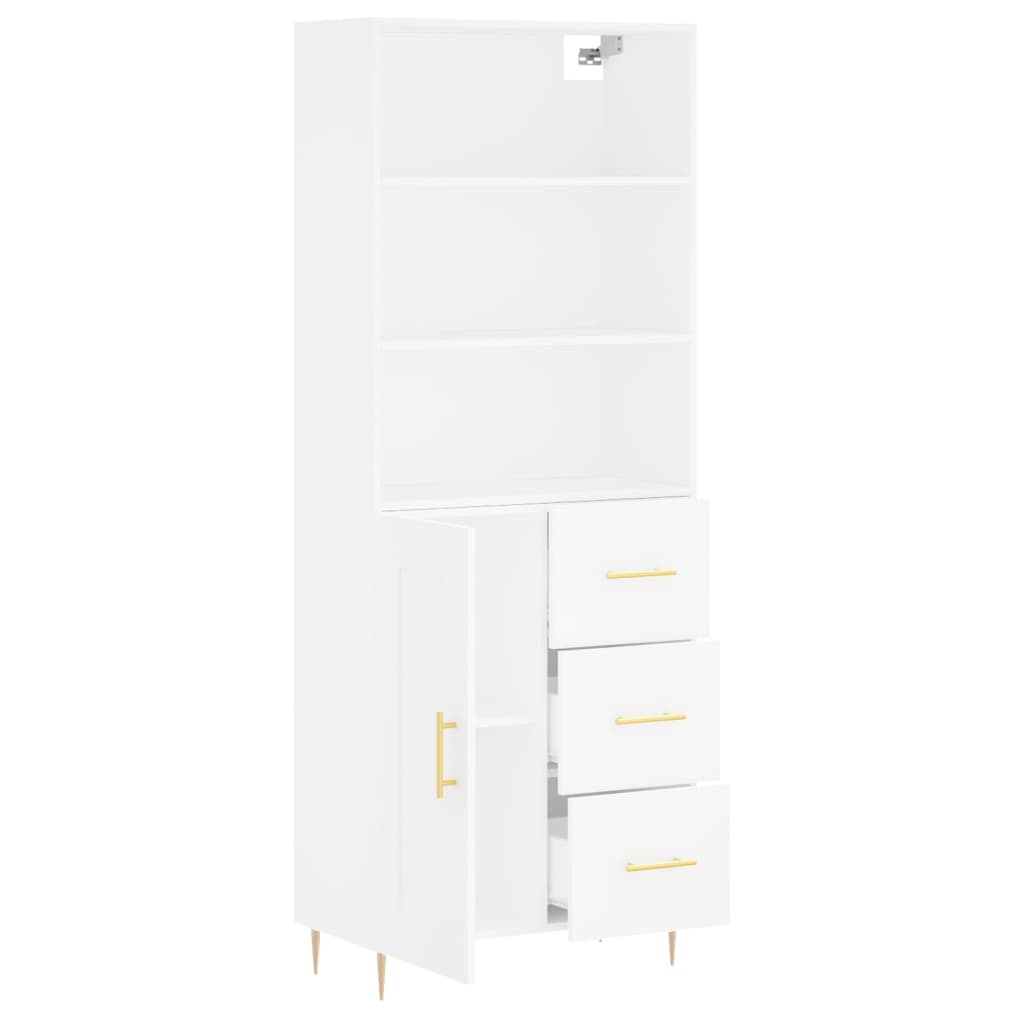 Skap Hvit 69,5x34x180 cm