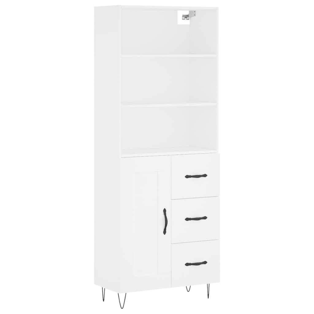 Skap Hvit 69,5x34x180 cm