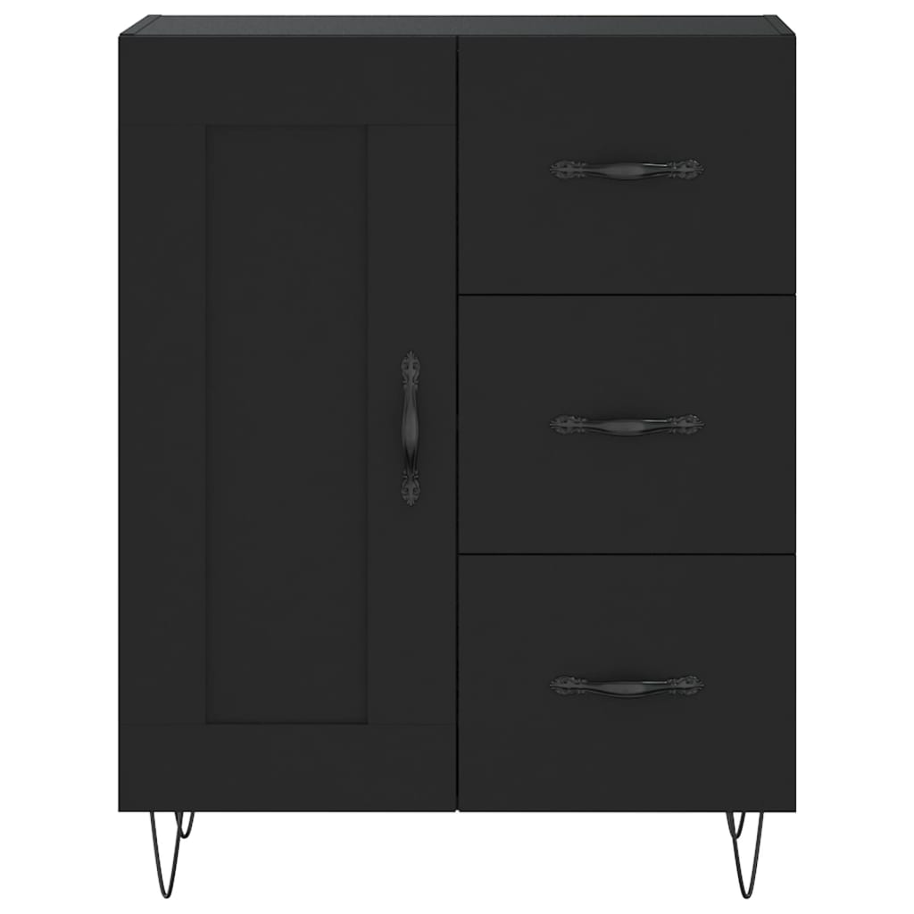 Skap Svart 69,5x34x180 cm