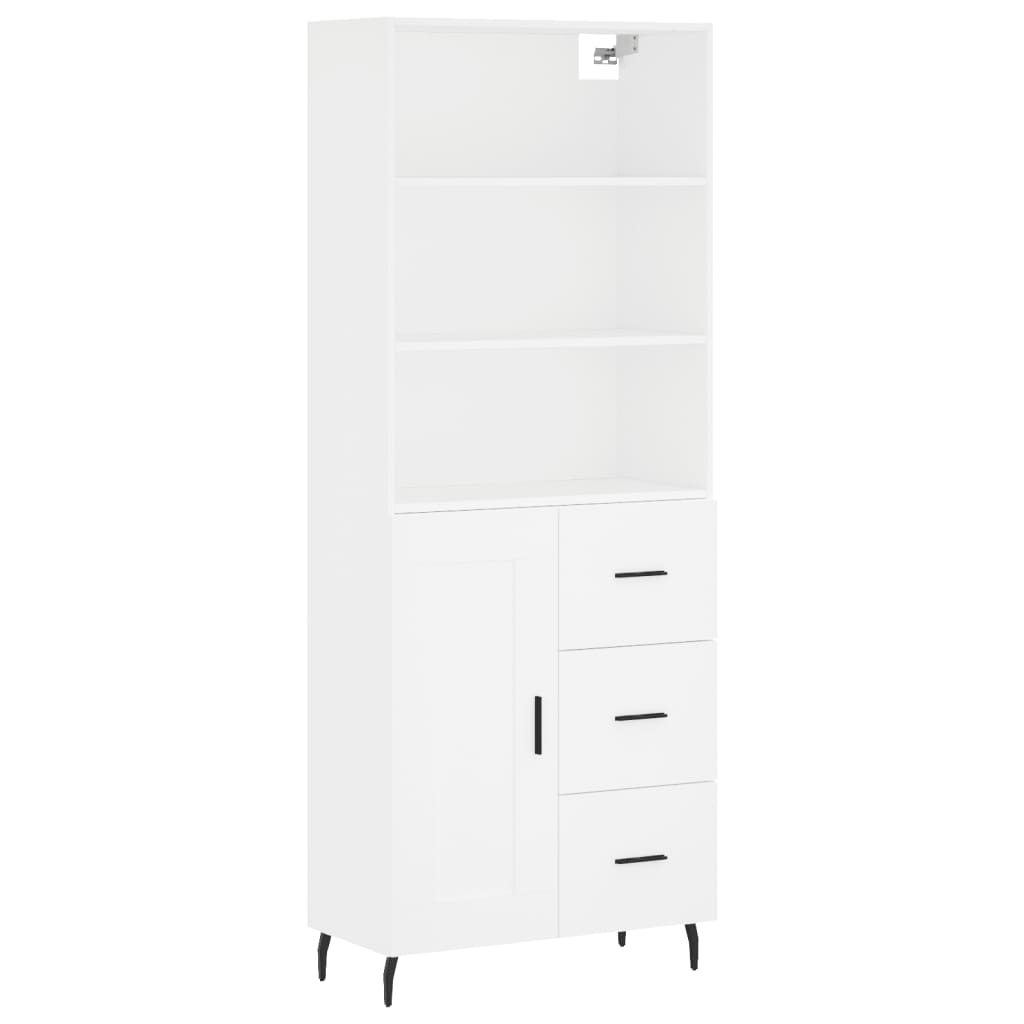 Skap Hvit 69,5x34x180 cm
