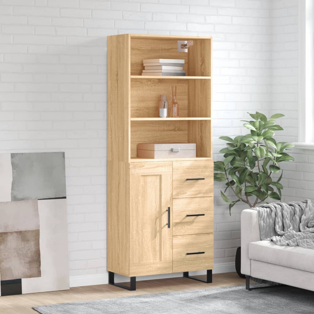 Skap Sonoma Eik 69,5x34x180 cm