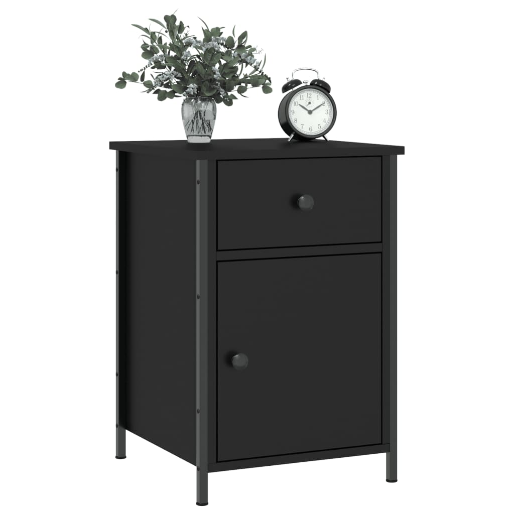 Nattbord Sengbord Svart 40x42x60 cm