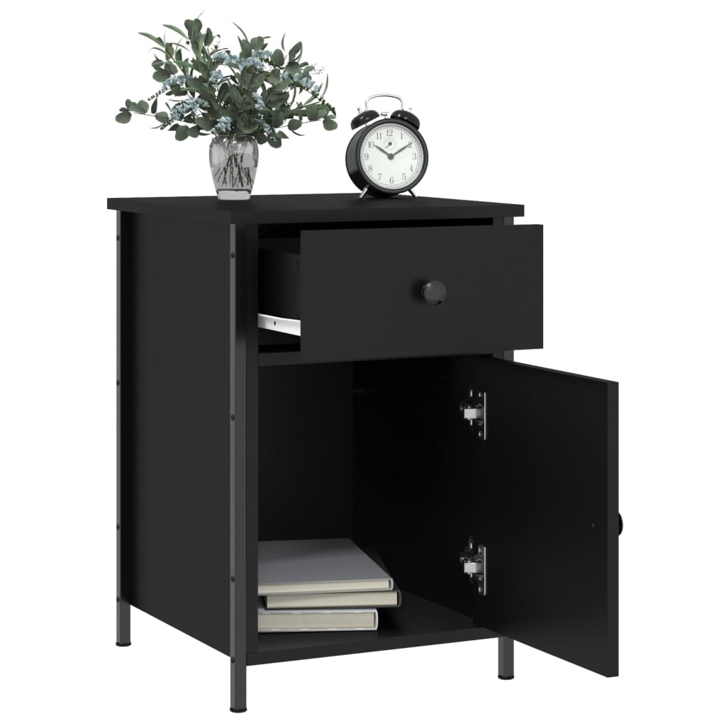 Nattbord Sengbord Svart 40x42x60 cm