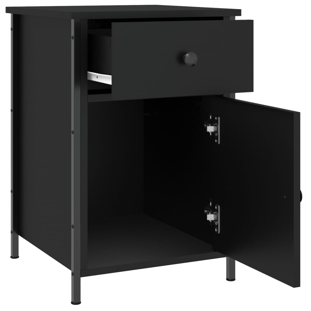 Nattbord Sengbord Svart 40x42x60 cm