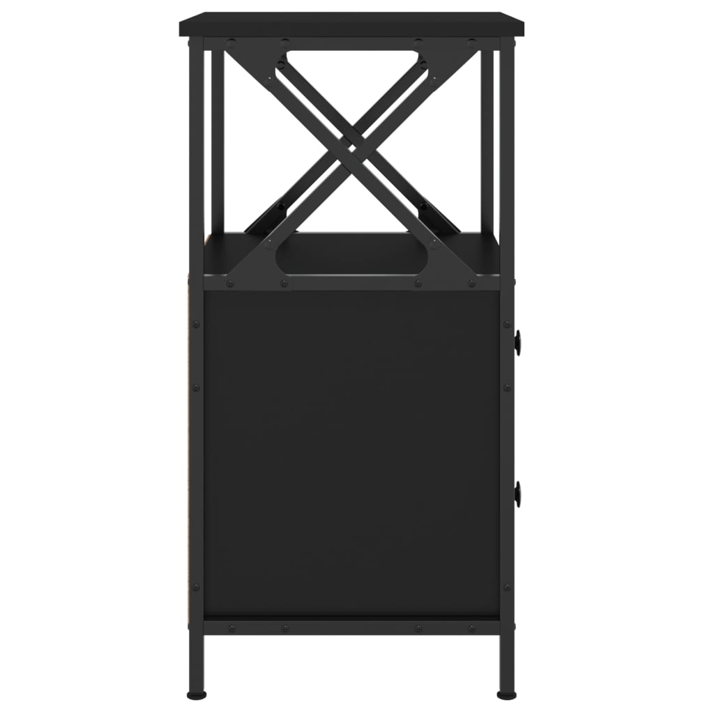 Nattbord Sengbord Svart 34x35,5x70 cm
