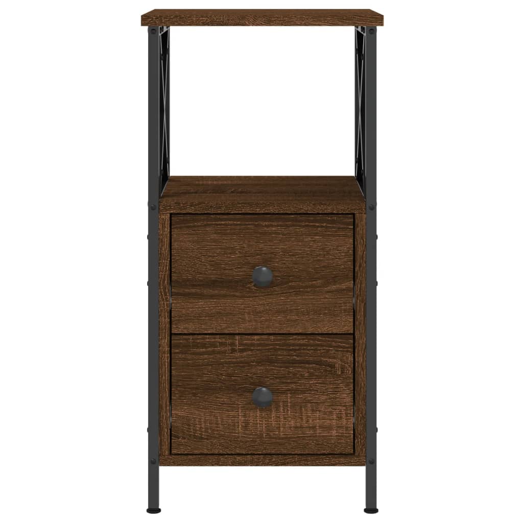 Nattbord Sengbord Brun Eik 34x35,5x70 cm