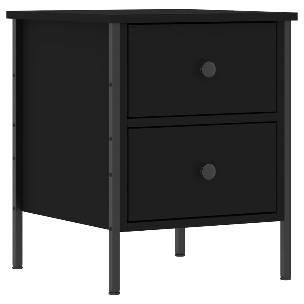 Nattbord Sengbord Svart 40x42x50 cm