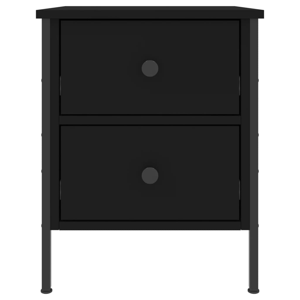 Nattbord Sengbord Svart 40x42x50 cm