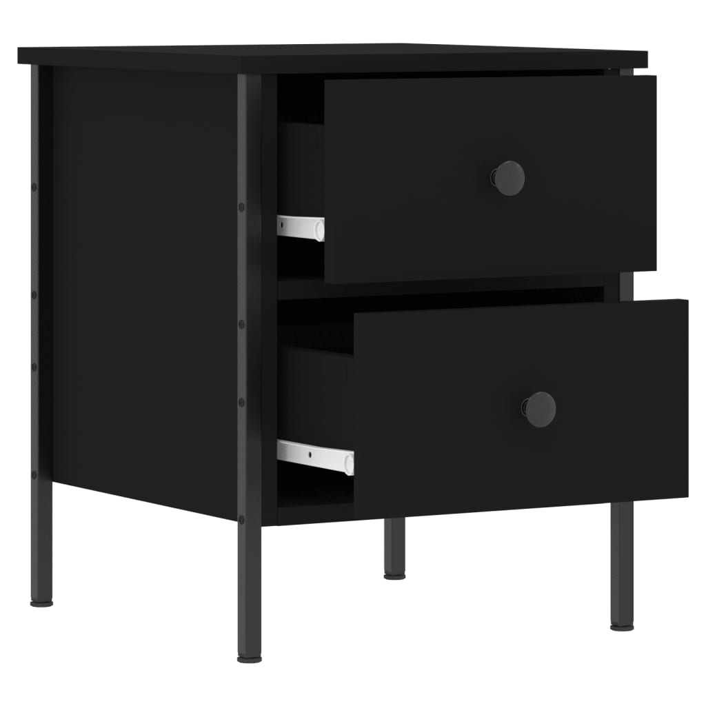 Nattbord Sengbord Svart 40x42x50 cm