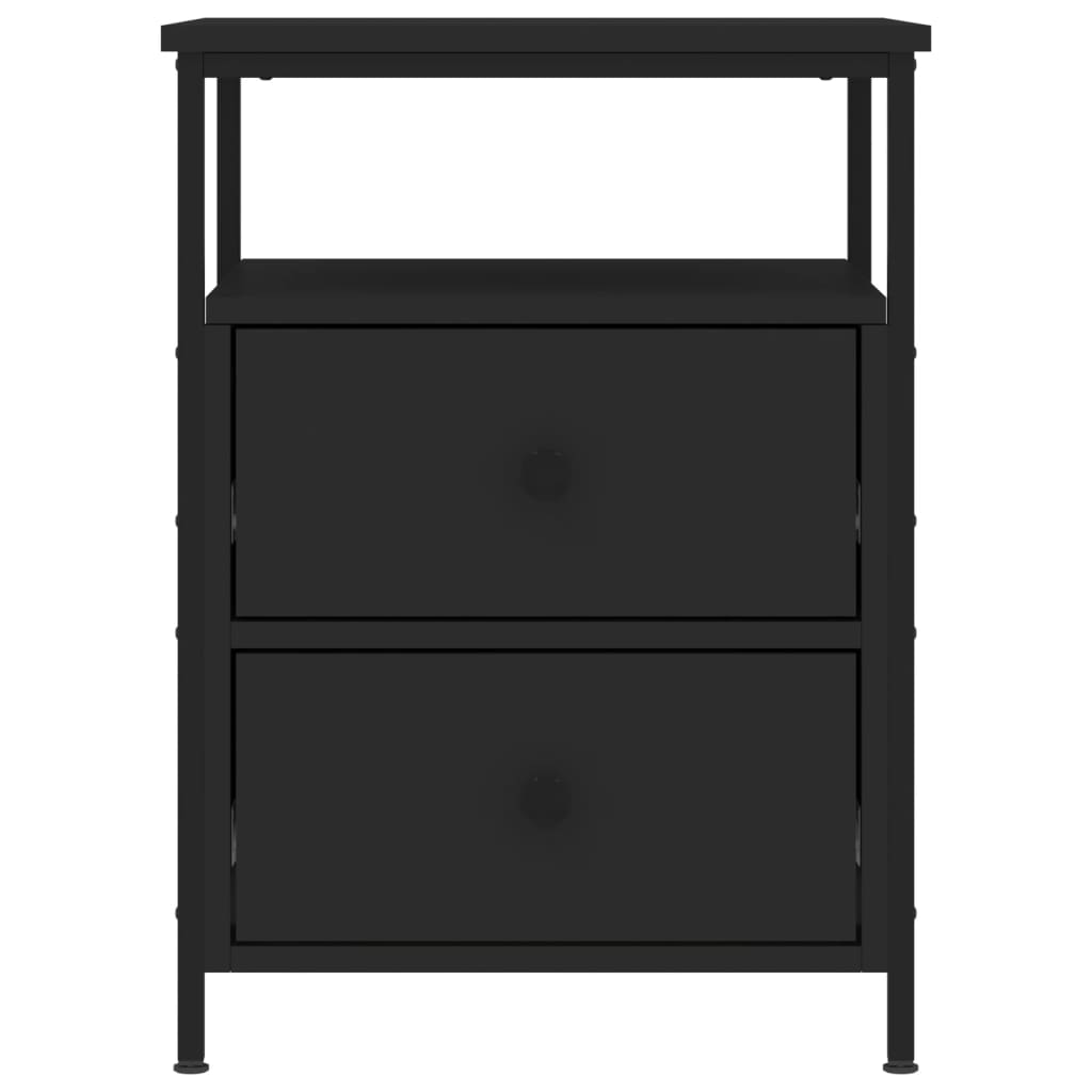 Nattbord Sengbord Svart 44x45x60 cm