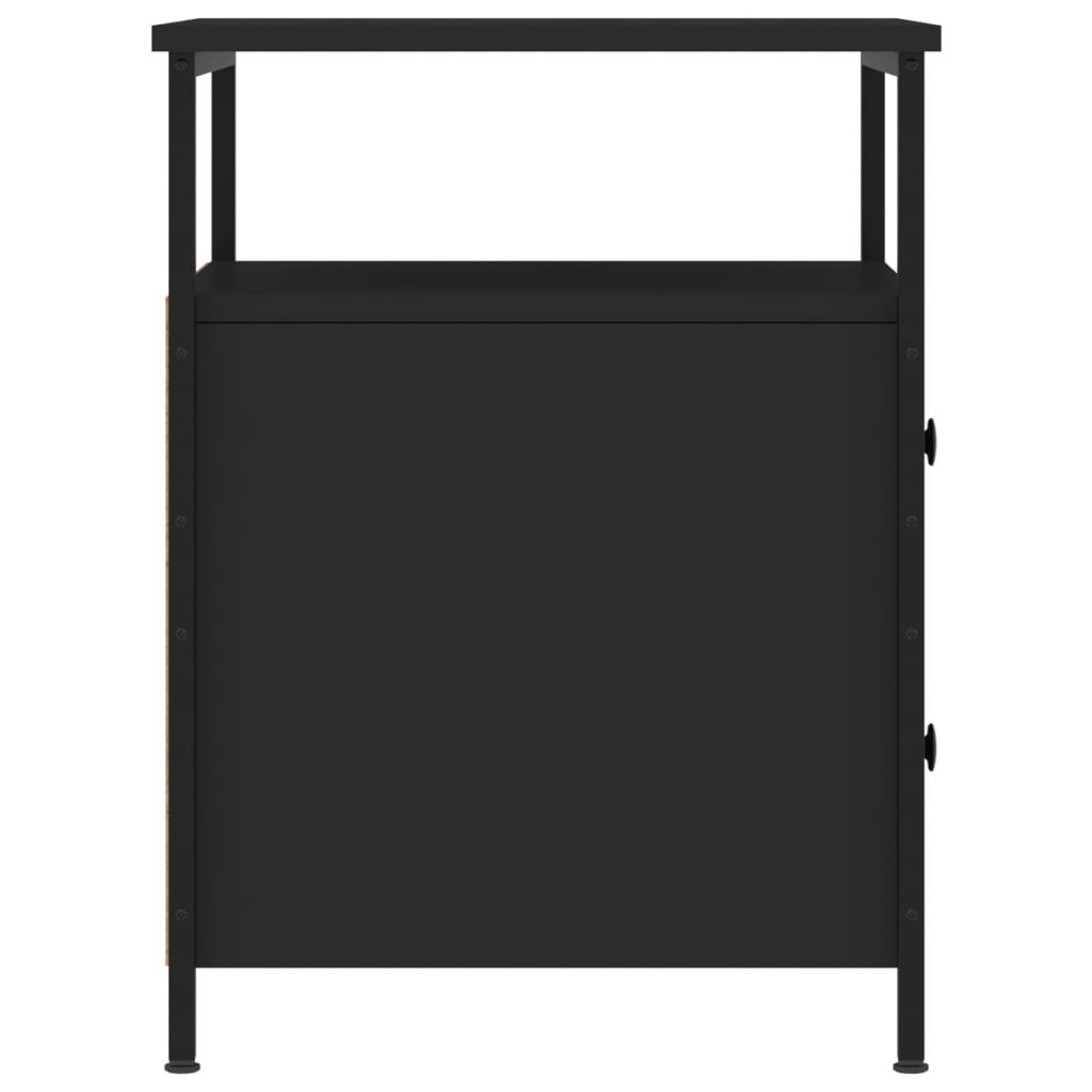 Nattbord Sengbord Svart 44x45x60 cm