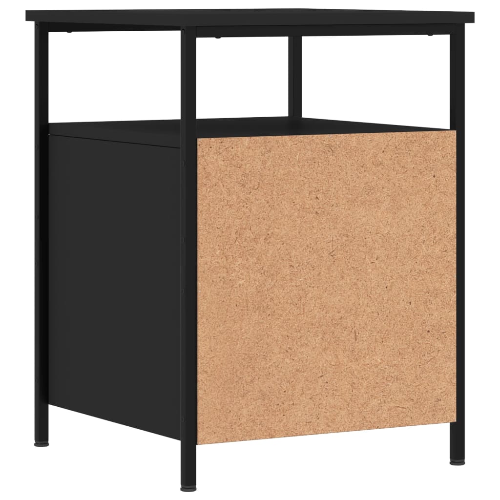 Nattbord Sengbord Svart 44x45x60 cm