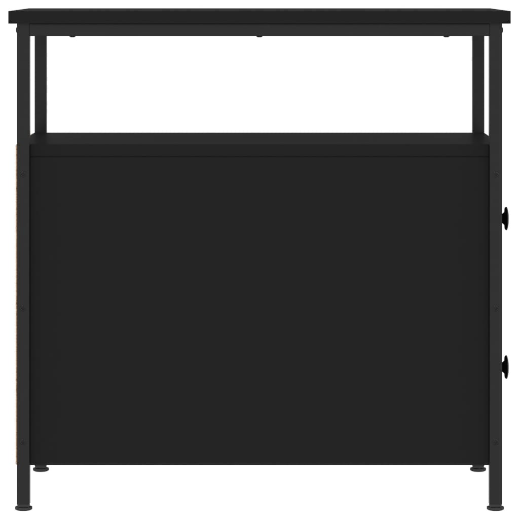 Nattbord Sengbord Svart 30x60x60 cm