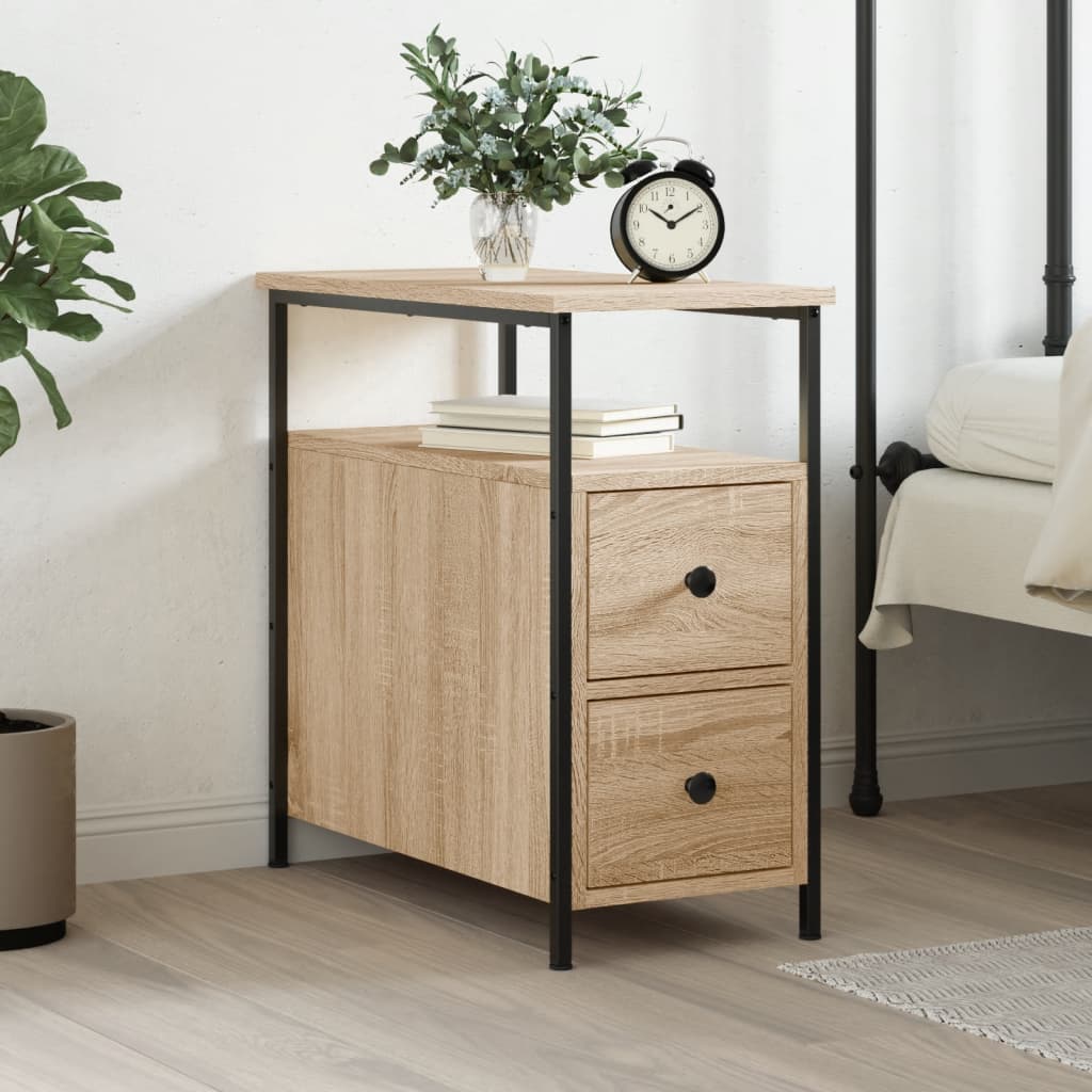 Nattbord Sengbord Sonoma Eik 30x60x60 cm