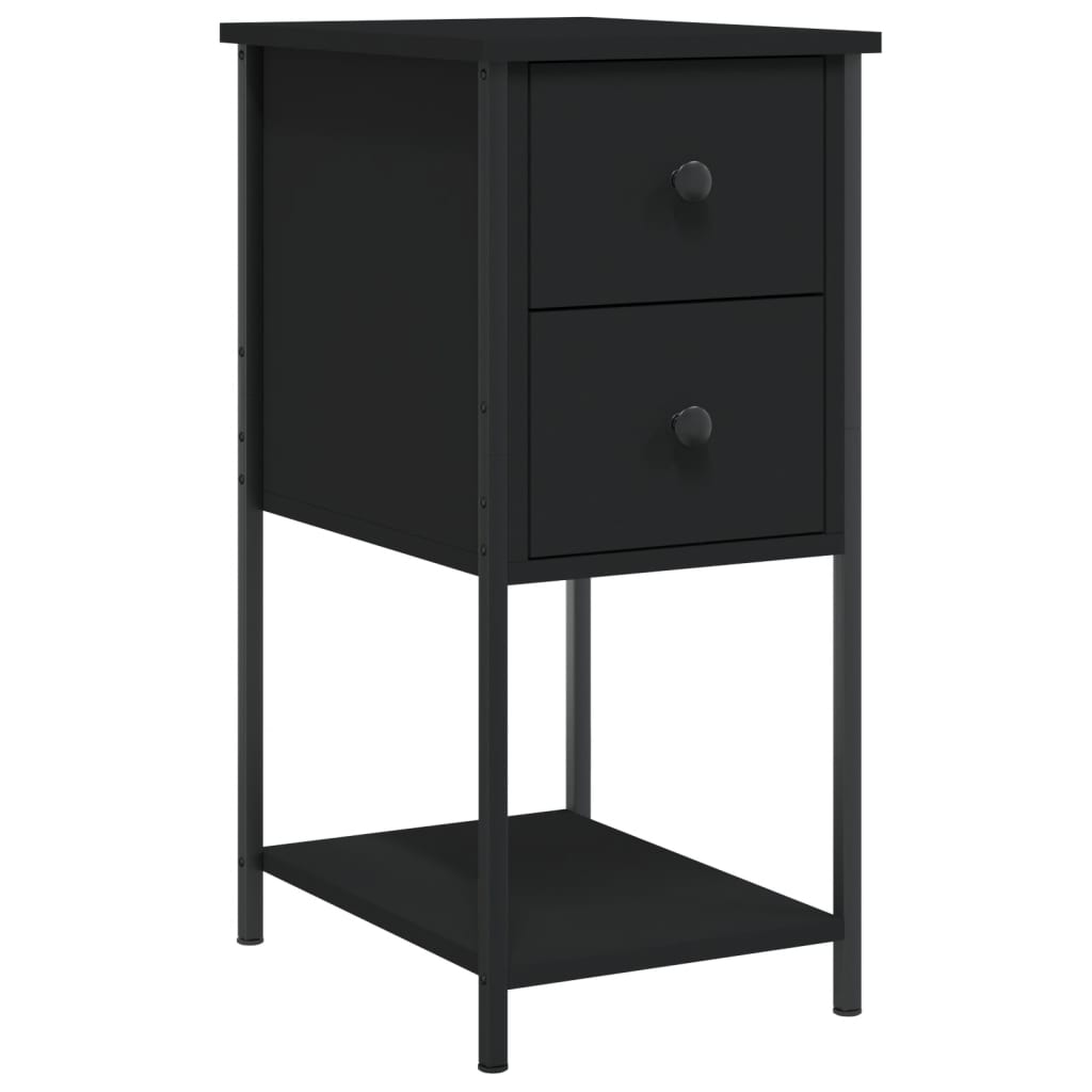 Nattbord Sengbord Svart 32x42x70 cm