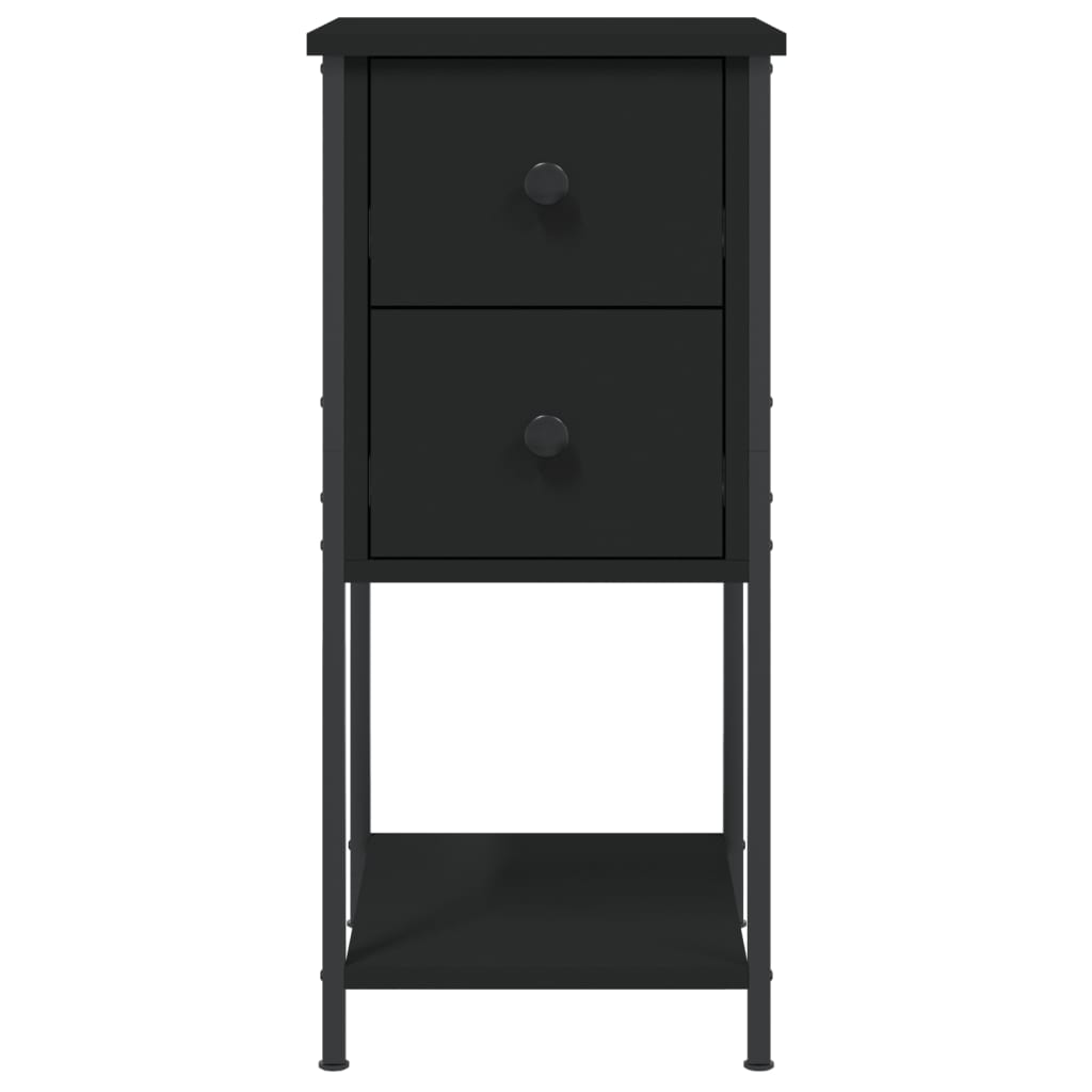Nattbord Sengbord Svart 32x42x70 cm