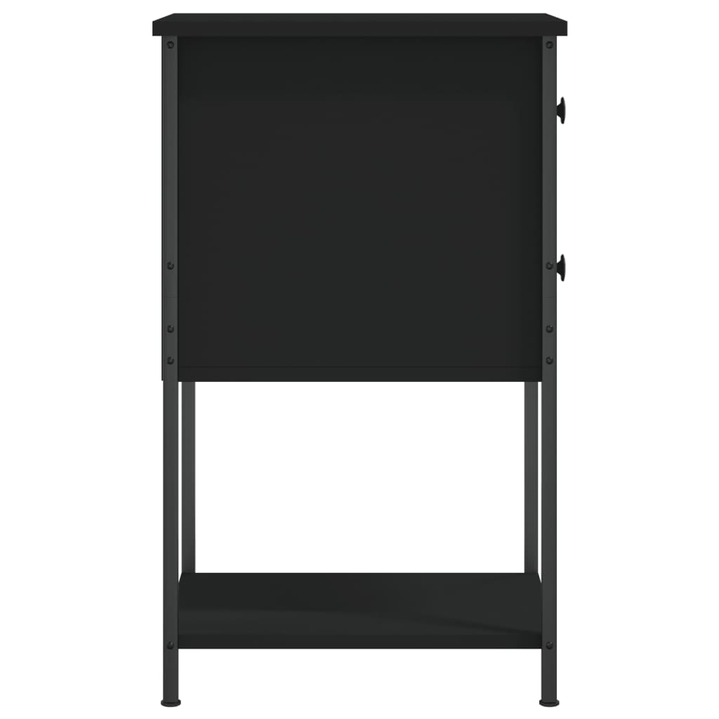 Nattbord Sengbord Svart 32x42x70 cm