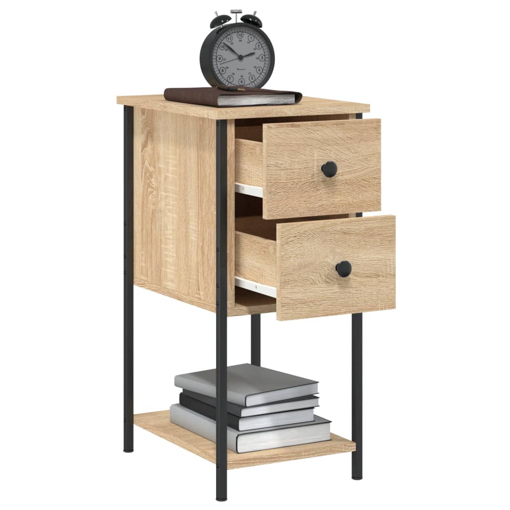 Nattbord Sengbord Sonoma Eik 32x42x70 cm