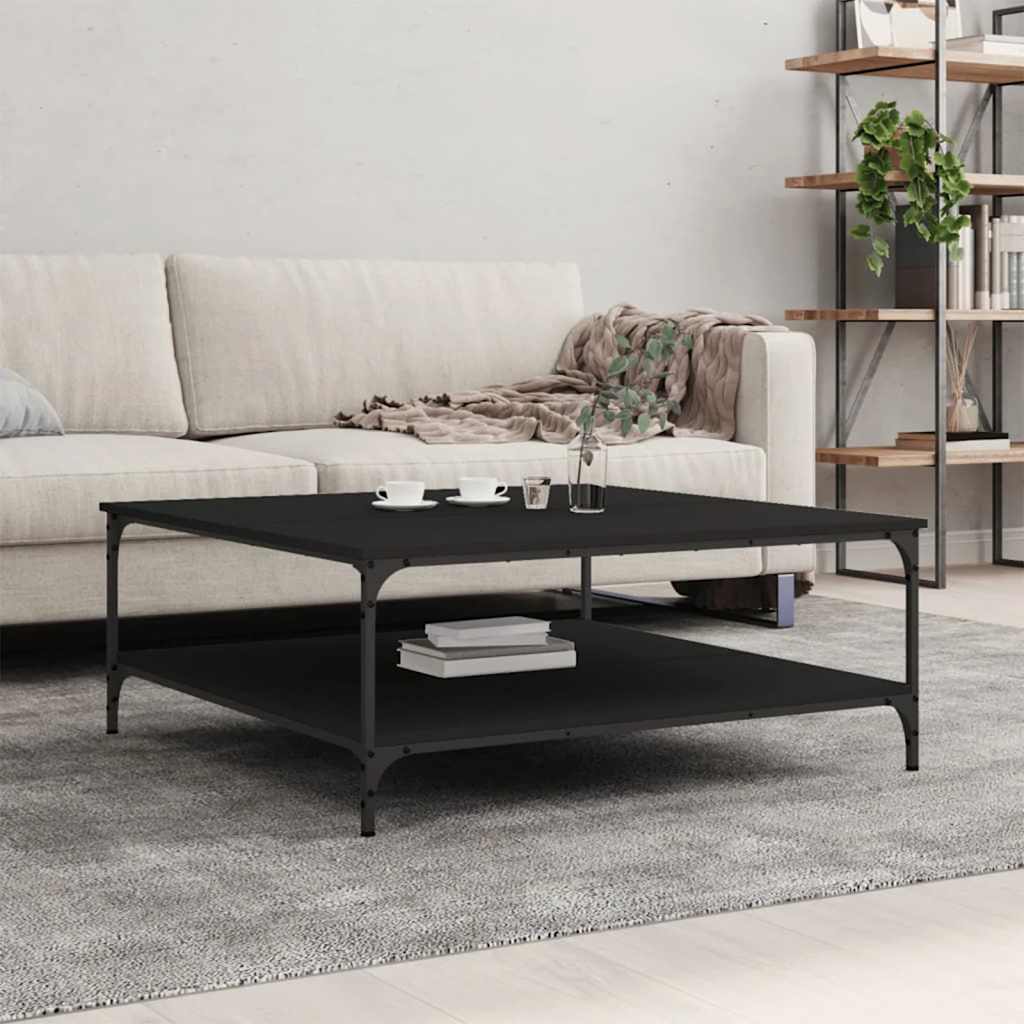 Salongbord Sofabord Svart 100x100x40 cm