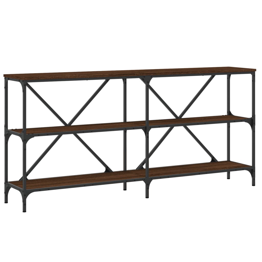 Avlastningsbord konsollbord Brun Eik 160x30x75 cm