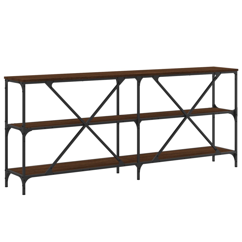 Avlastningsbord konsollbord Brun Eik 180x30x75 cm