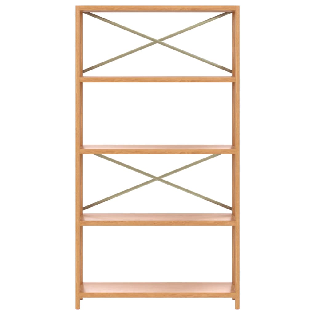 Bokhylle Tre 5 etasjer 80x30x146 cm heltre eik