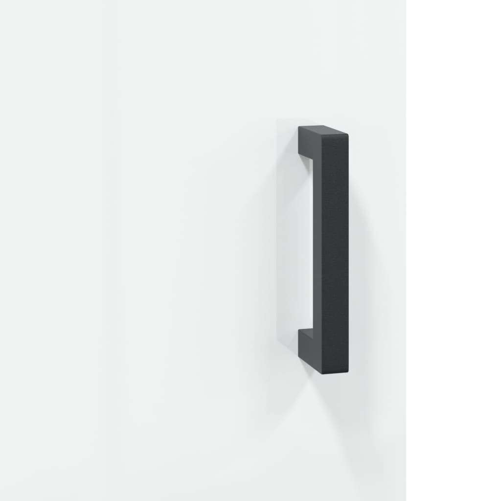 Skjenk Høyglans Hvit 69,5x34x90 cm