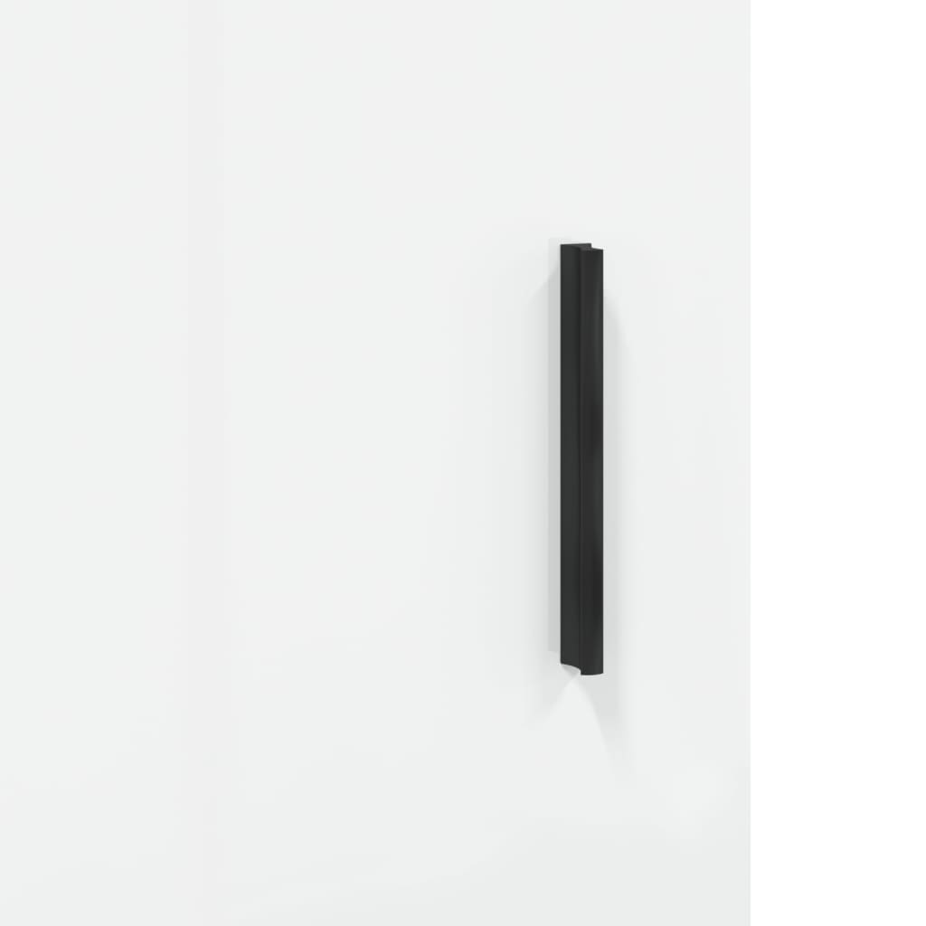 Skjenk Høyglans Hvit 69,5x34x90 cm