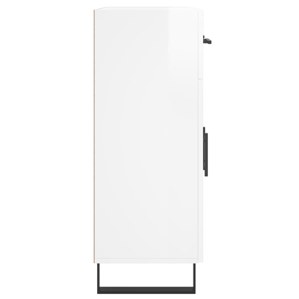 Skjenk Høyglans Hvit 69,5x34x90 cm