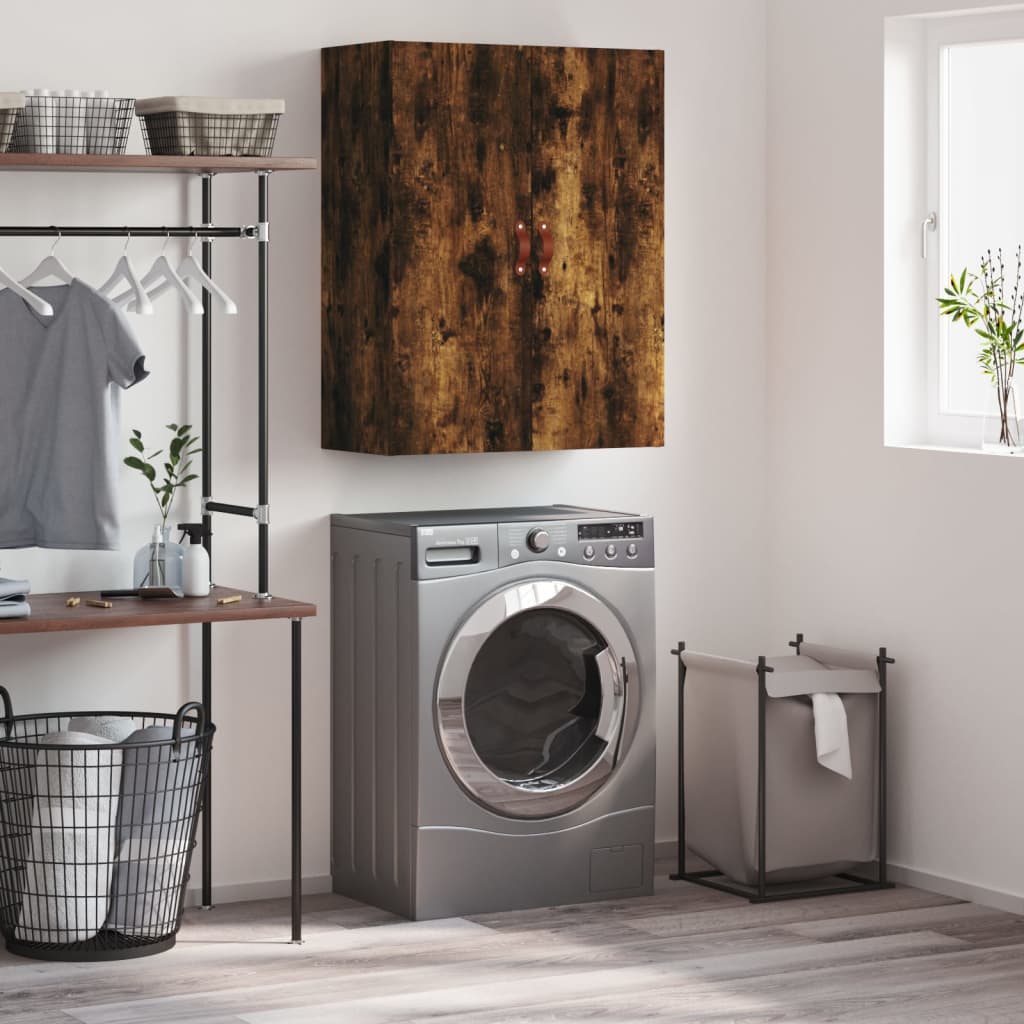 Veggskap Røkt Eik 69,5x34x90 cm