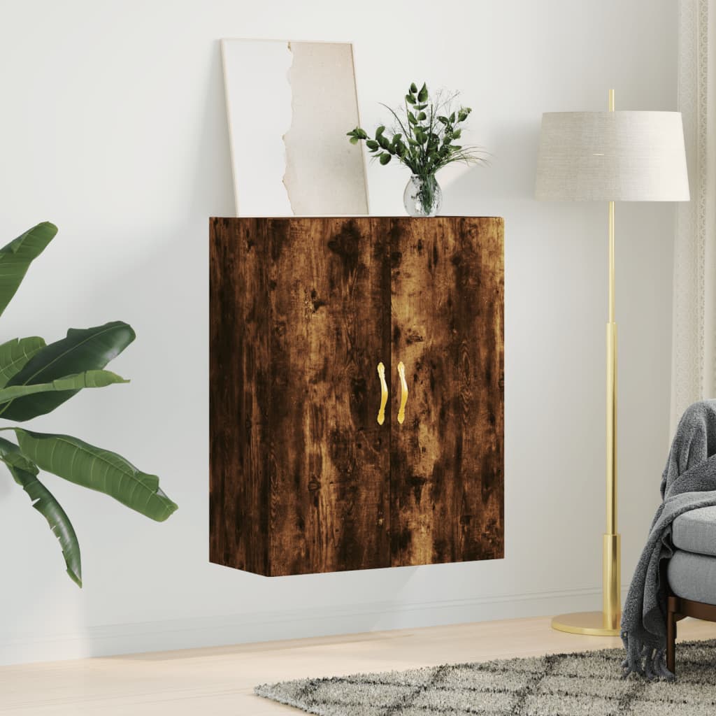 Veggskap Røkt Eik 69,5x34x90 cm