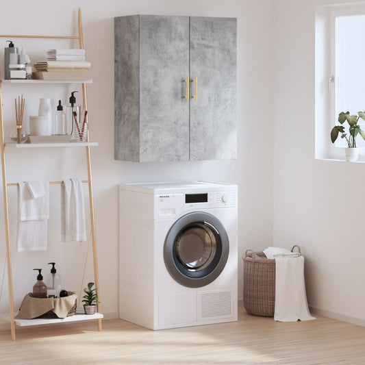 Veggskap Betonggrå 69,5x34x90 cm