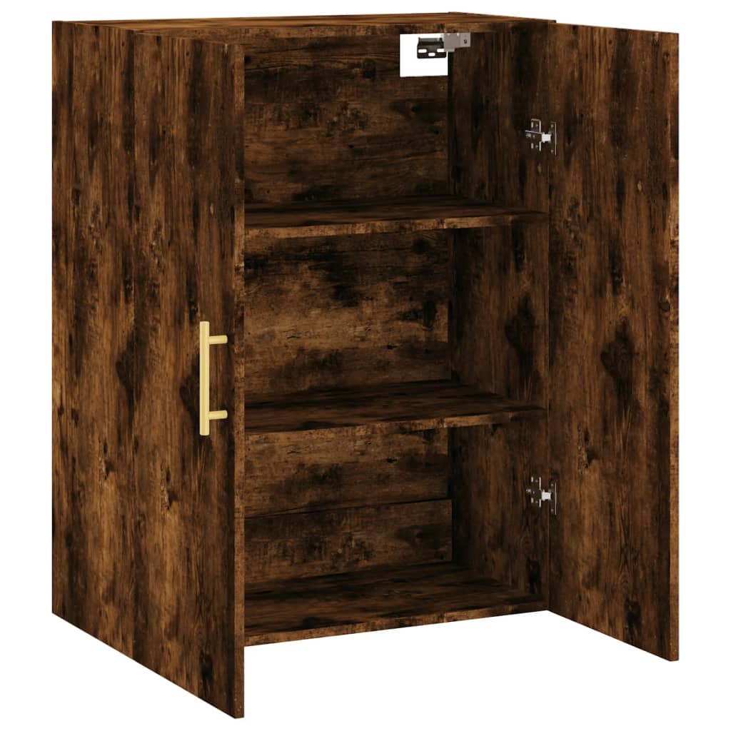 Veggskap Røkt Eik 69,5x34x90 cm
