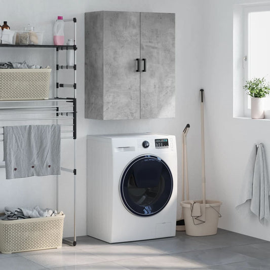 Veggskap Betonggrå 69,5x34x90 cm