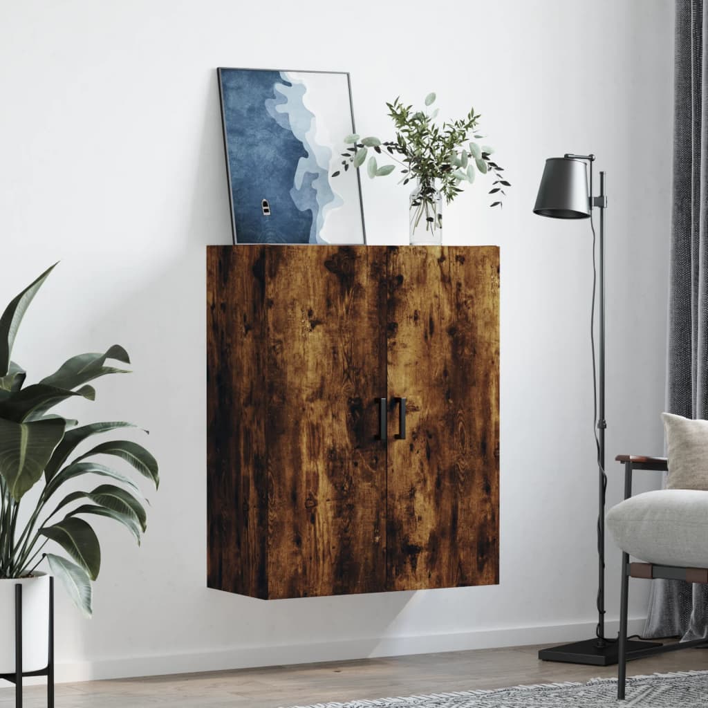 Veggskap Røkt Eik 69,5x34x90 cm