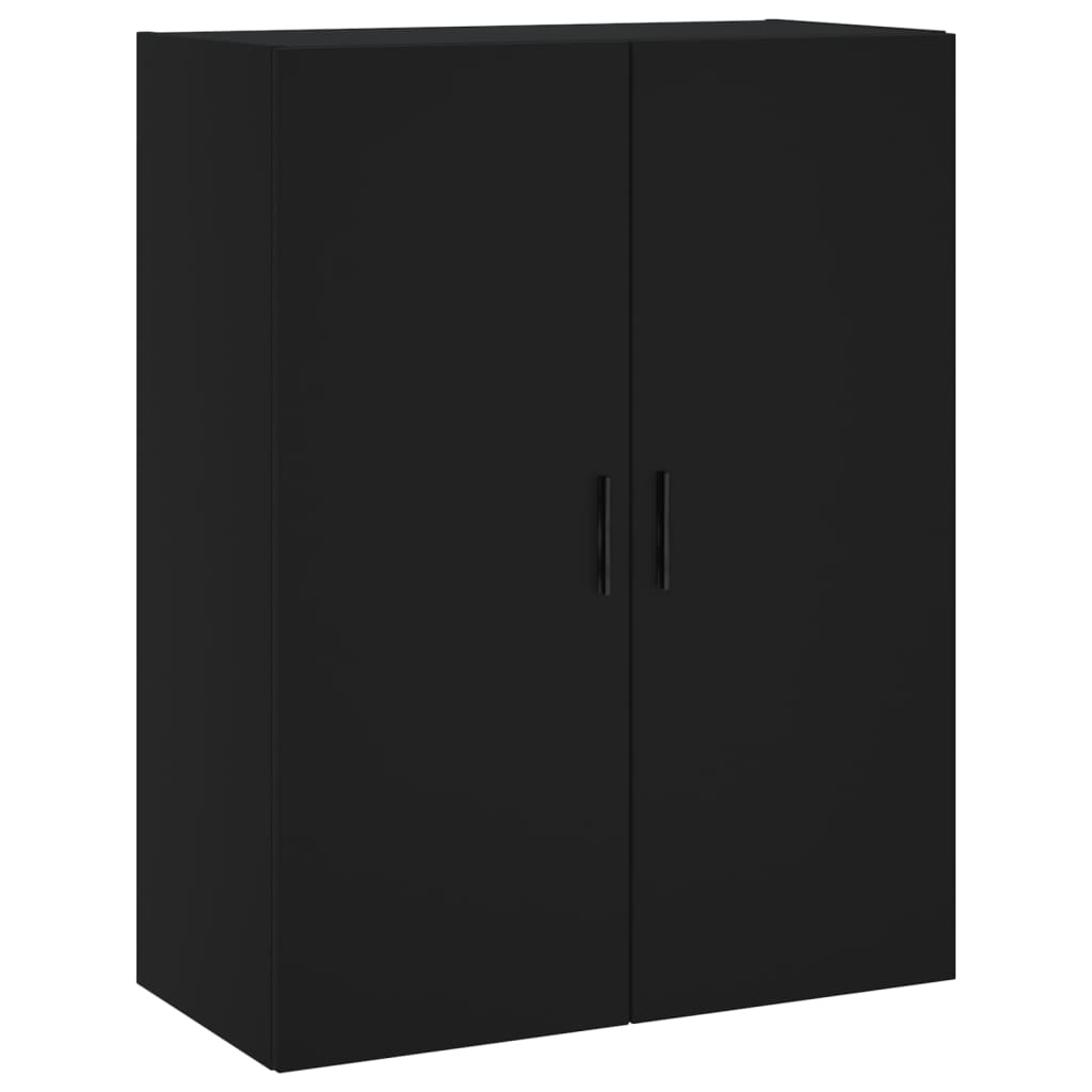 Veggskap Svart 69,5x34x90 cm