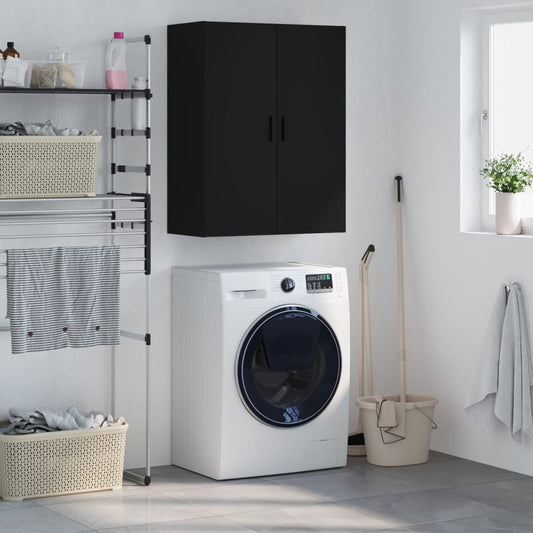 Veggskap Svart 69,5x34x90 cm