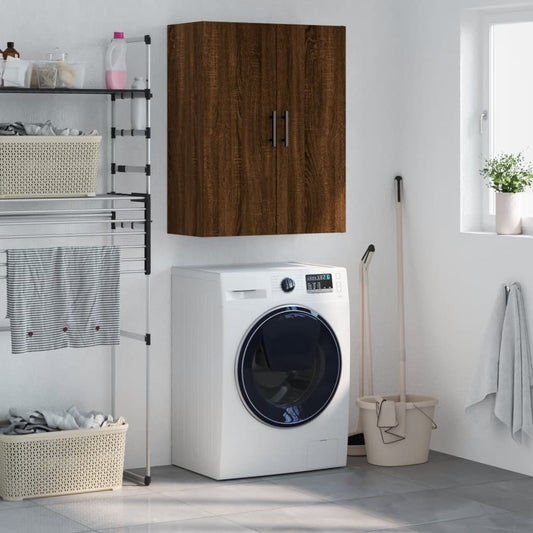 Veggskap Brun Eik 69,5x34x90 cm