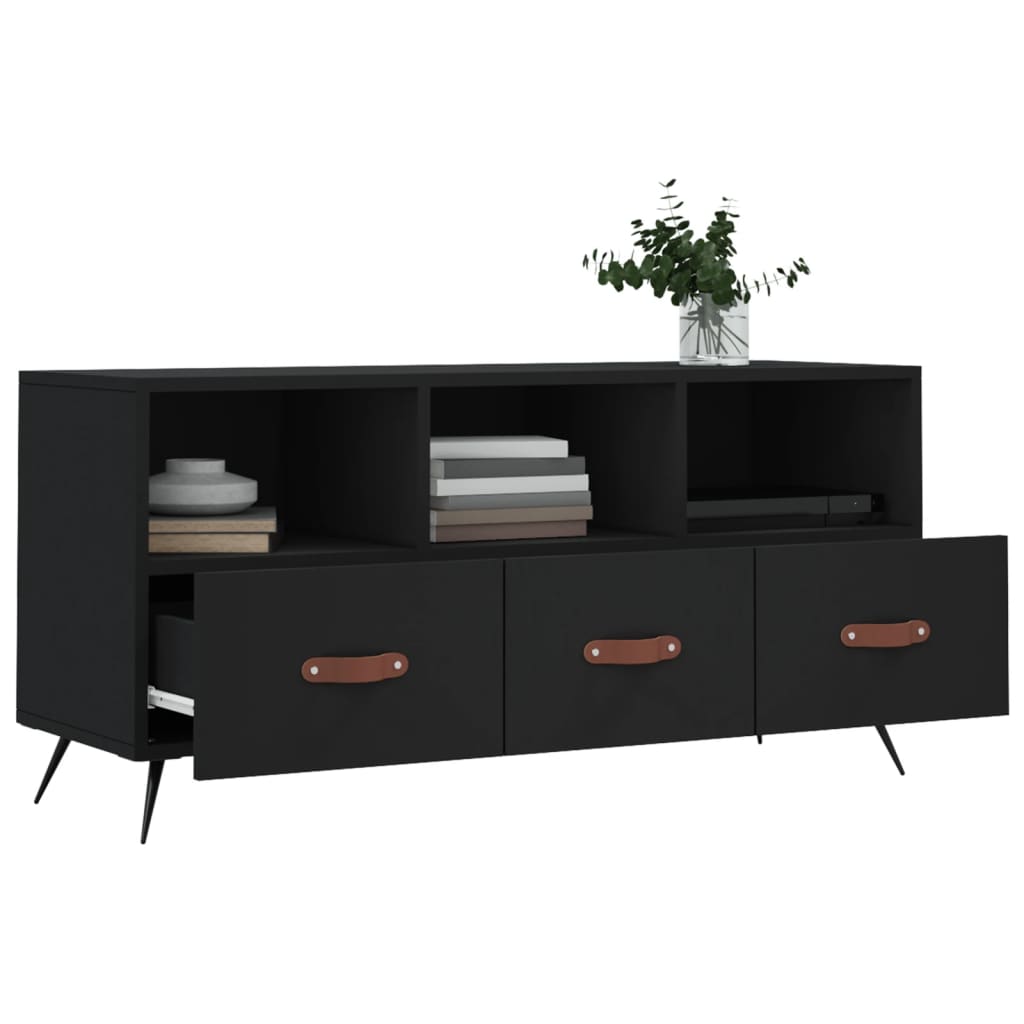 TV-Møbel Svart TV-benk 102x36x50 cm