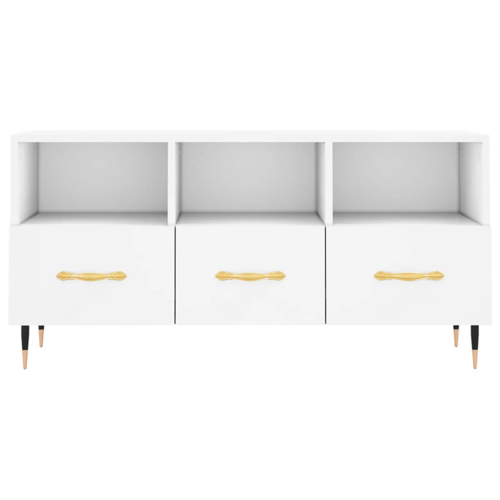 TV-Møbel Hvit Tv-benk 102x36x50 cm