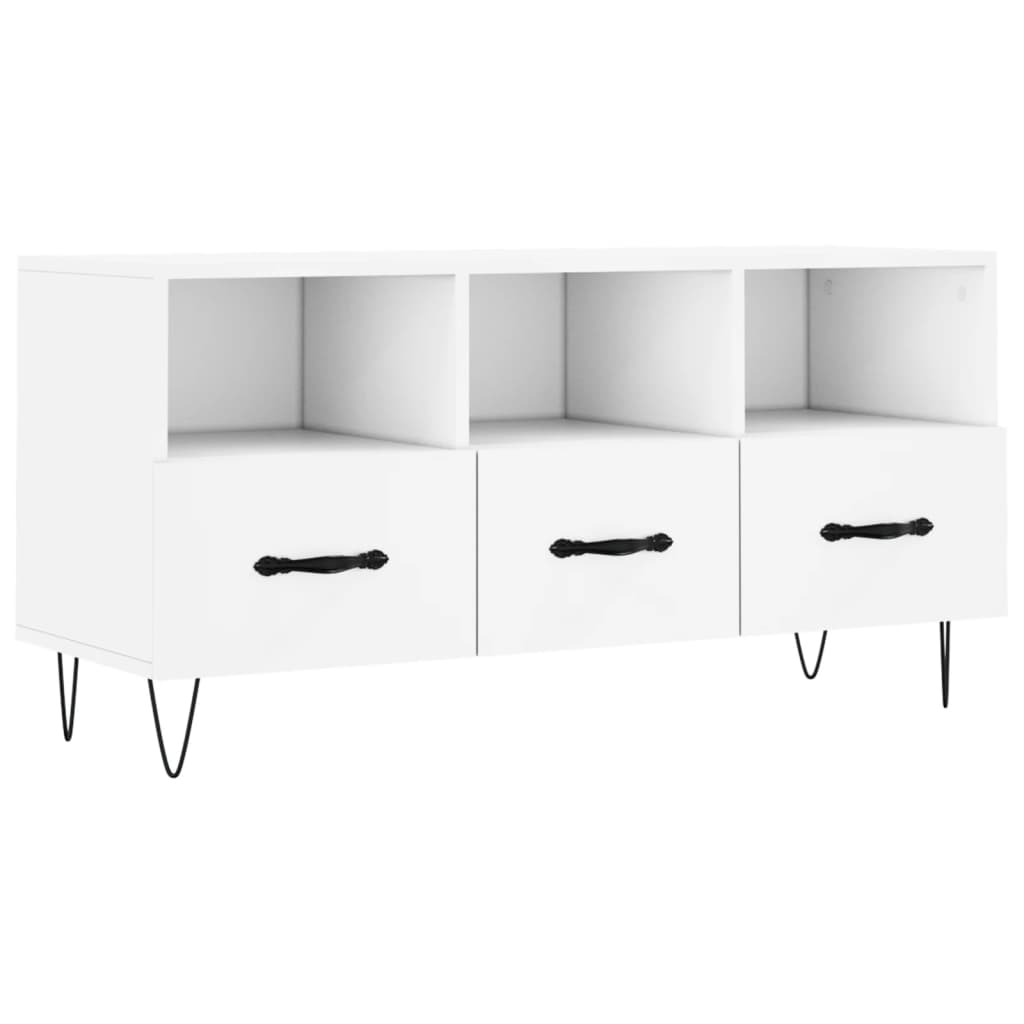 TV-Møbel Hvit TV-benk 102x36x50 cm