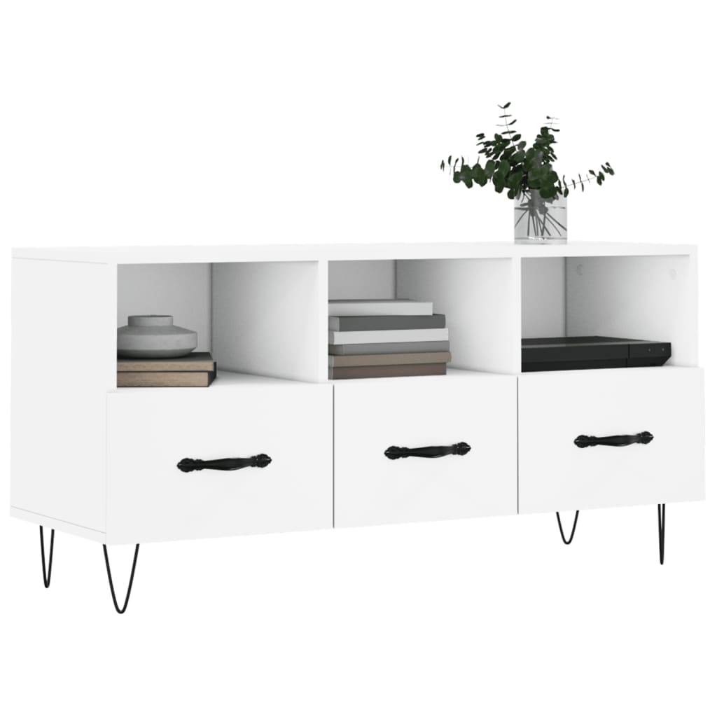 TV-Møbel Hvit TV-benk 102x36x50 cm