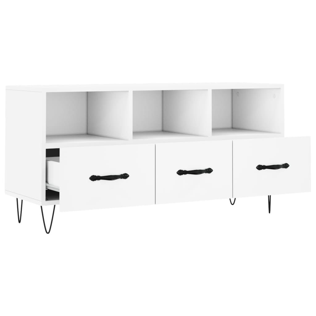 TV-Møbel Hvit TV-benk 102x36x50 cm
