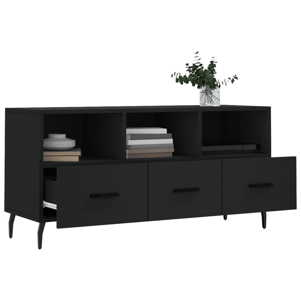 TV-Møbel Svart TV-benk 102x36x50 cm