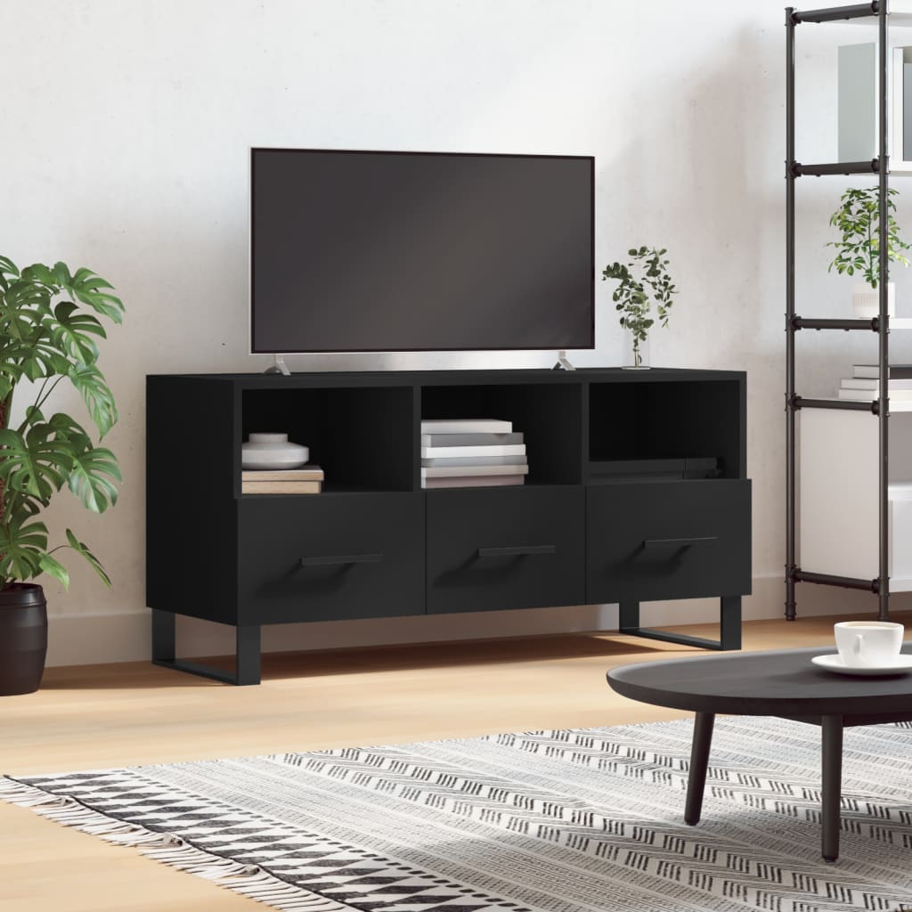 TV-Møbel Svart TV-benk 102x36x50 cm
