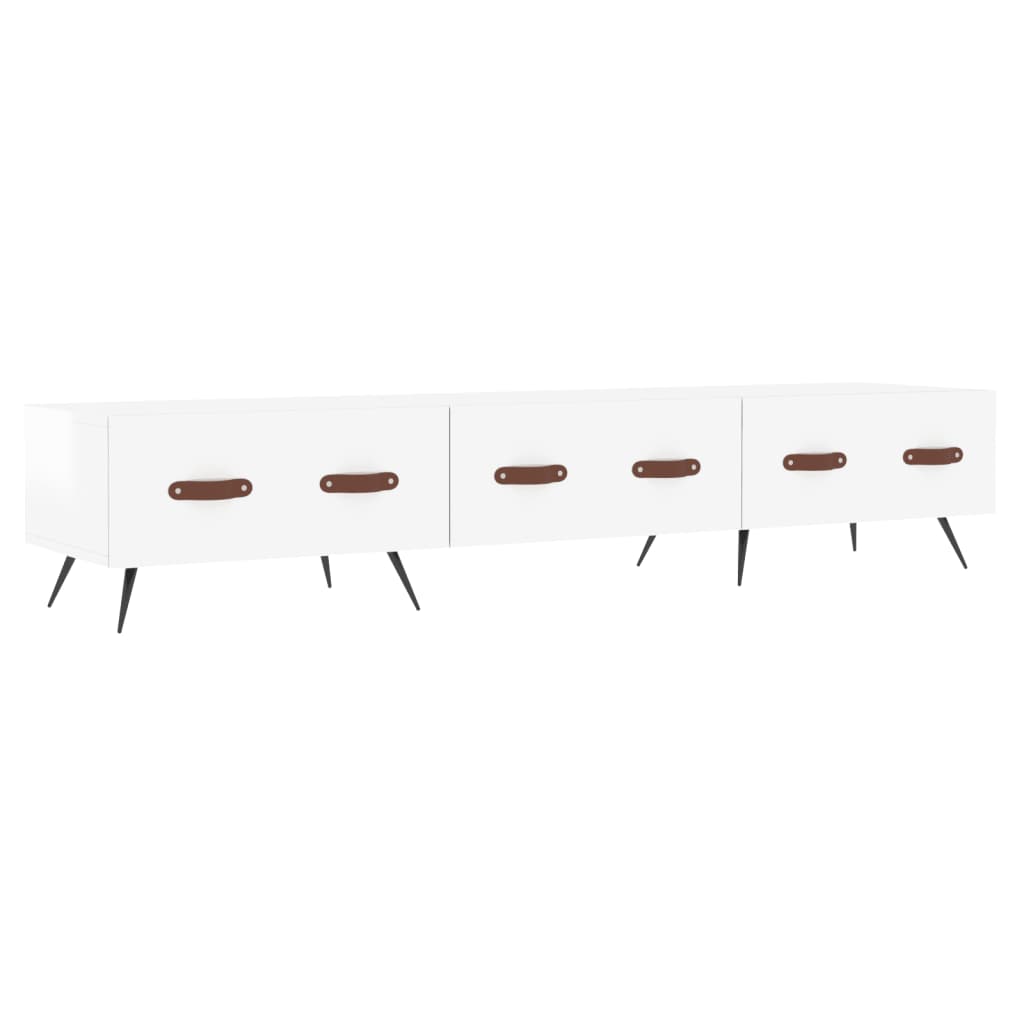 TV-Møbel Høyglans Hvit TV-benk 150x36x30 cm