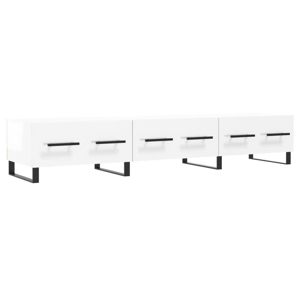 TV-Møbel Høyglans Hvit TV-benk 150x36x30 cm