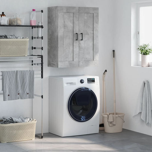 Veggskap Betonggrå 69,5x34x90 cm